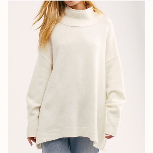 Free People Sweaters - Free People Afterglow Mock-Neck Tunic Sweater